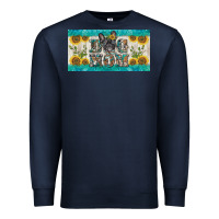 Navy dog mom french  bulldog license plate template Premium Sweatshirt - BarkalooDesign