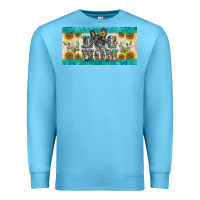 Ocean Blue dog mom french  bulldog license plate template Premium Sweatshirt - BarkalooDesign