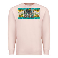 Pale Pink dog mom french  bulldog license plate template Premium Sweatshirt - BarkalooDesign