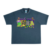 Midnight Navy mardi gras nana Urban Heavy Tee - CowGirlArtShop