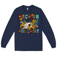 Navy back on my bullshit western olivia Long Sleeve Tee - OliviaCreatesArt