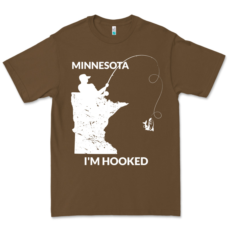 Mn Minnesota Fishing T Gift For Fishermen And Anglers Premium Tee by longCreatives | Teevron