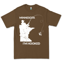 Cacao MN Minnesota Fishing T Gift for Fishermen and Anglers Premium Tee - longCreatives