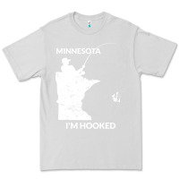 Dove Grey MN Minnesota Fishing T Gift for Fishermen and Anglers Premium Tee - longCreatives
