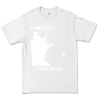 White MN Minnesota Fishing T Gift for Fishermen and Anglers Premium Tee - longCreatives