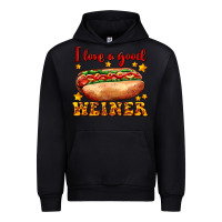 Black i love a good weiner Urban Hoodie - AdoDesignShop