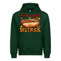 Foreset Green i love a good weiner Urban Hoodie - AdoDesignShop