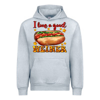 Heather Grey i love a good weiner Urban Hoodie - AdoDesignShop