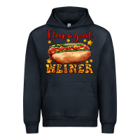 Navy i love a good weiner Urban Hoodie - AdoDesignShop