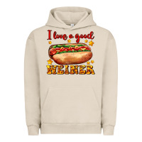 Pigment French Oak i love a good weiner Urban Hoodie - AdoDesignShop