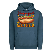 Pigment Midnight Navy i love a good weiner Urban Hoodie - AdoDesignShop