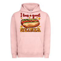 Pigment Salmon i love a good weiner Urban Hoodie - AdoDesignShop