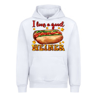 White i love a good weiner Urban Hoodie - AdoDesignShop