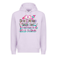 Lilac Don't Mess With Me I Get Paid To Stab People Premium Hoodie - CowhideDigitalArt