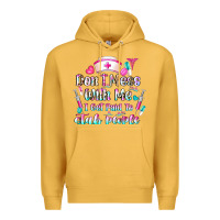 Mustard Don't Mess With Me I Get Paid To Stab People Premium Hoodie - CowhideDigitalArt