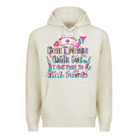 Oatmeal Heather Don't Mess With Me I Get Paid To Stab People Premium Hoodie - CowhideDigitalArt