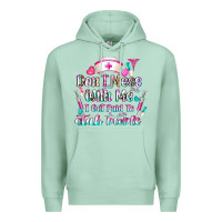 Seafoam Don't Mess With Me I Get Paid To Stab People Premium Hoodie - CowhideDigitalArt