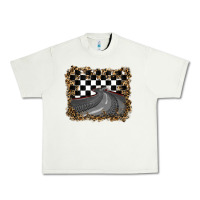 Pistachio leopard racing  background Urban Heavy Tee - RanaPortraitStore