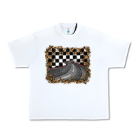 White leopard racing  background Urban Heavy Tee - RanaPortraitStore