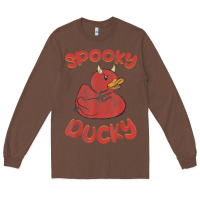 Chestnut spooky devil rubber duck halloween Long Sleeve Tee - longCreatives