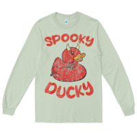 Matcha spooky devil rubber duck halloween Long Sleeve Tee - longCreatives