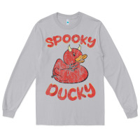 Moon Dust spooky devil rubber duck halloween Long Sleeve Tee - longCreatives