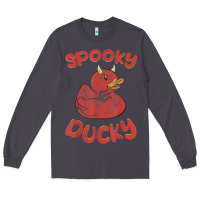 Smoke spooky devil rubber duck halloween Long Sleeve Tee - longCreatives