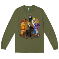 Army Green surprise!  scooby dog with friends funny halloween Long Sleeve Tee - longCreatives