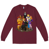 Burgundy surprise!  scooby dog with friends funny halloween Long Sleeve Tee - longCreatives