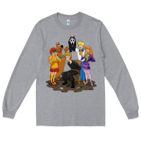 Heather Grey surprise!  scooby dog with friends funny halloween Long Sleeve Tee - longCreatives