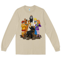 Mushroom surprise!  scooby dog with friends funny halloween Long Sleeve Tee - longCreatives