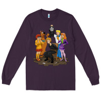 Plum surprise!  scooby dog with friends funny halloween Long Sleeve Tee - longCreatives