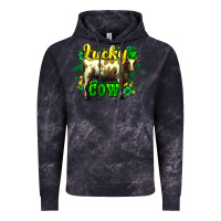 Cloud Black St. Patrick's Day Cow Vintage Hoodie - HowdyJamesFarm