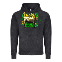 Vintage Black St. Patrick's Day Cow Vintage Hoodie - HowdyJamesFarm