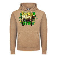 Vintage Coffee St. Patrick's Day Cow Vintage Hoodie - HowdyJamesFarm