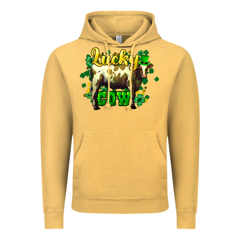 St. Patrick's Day Cow Vintage Hoodie by HowdyJamesFarm | Teevron