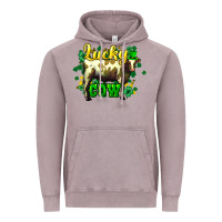 Vintage Zinc St. Patrick's Day Cow Vintage Hoodie - HowdyJamesFarm