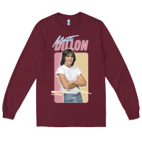 Burgundy Matt Dillon - Retro Aesthetic Design Long Sleeve Tee - longCreatives