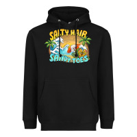Black salty hair sandy toes summer Heavyweight Hoodie - BarkalooDesign
