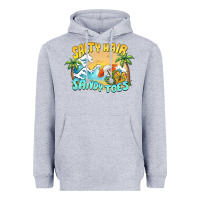 Heather Grey salty hair sandy toes summer Heavyweight Hoodie - BarkalooDesign