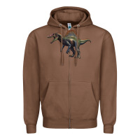 Chestnut spinosaurus Zipper Hoodie - Artiststas