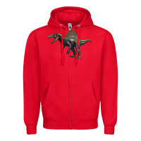 Red spinosaurus Zipper Hoodie - Artiststas