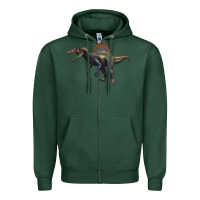 Sports Green spinosaurus Zipper Hoodie - Artiststas