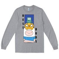Heather Grey Cn Adventure Time Finn Jake Bmo Best Buds Long Sleeve Tee - longCreatives