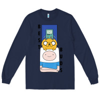Navy Cn Adventure Time Finn Jake Bmo Best Buds Long Sleeve Tee - longCreatives