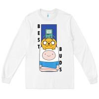 White Cn Adventure Time Finn Jake Bmo Best Buds Long Sleeve Tee - longCreatives