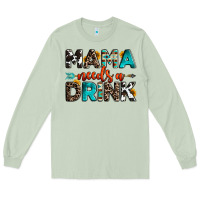 Matcha mama needs a drink Long Sleeve Tee - OliviaCreatesArt