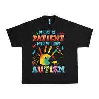 Black please be patient with me i have autism Urban Heavy Tee - CowGirlArtShop