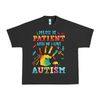 Pigment Black please be patient with me i have autism Urban Heavy Tee - CowGirlArtShop