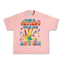 Salmon please be patient with me i have autism Urban Heavy Tee - CowGirlArtShop